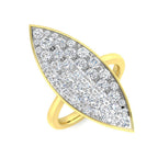 18ct Yellow Gold Round Lab Grown Diamond Ring 1