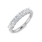9ct White Gold Round Lab Grown Diamond Ring 1