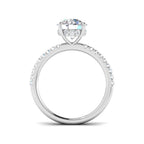 Platinum Round Lab Grown Diamond Ring 2