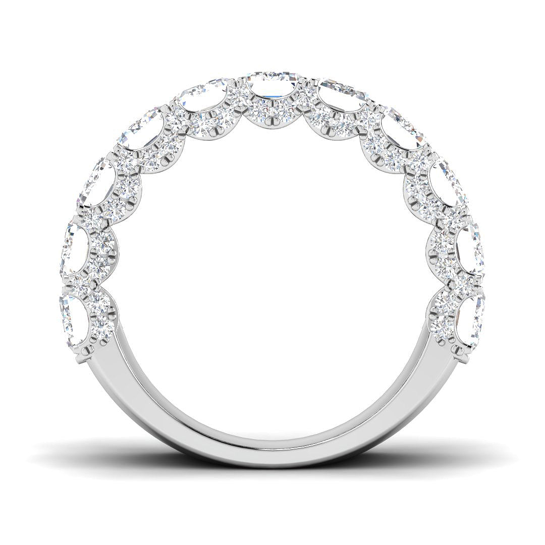 Platinum Emerald Cut Lab Grown Diamond Ring 2