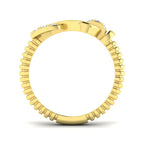 9ct Yellow Gold Round Lab Grown Diamond Ring 2
