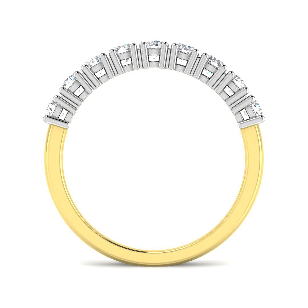 9ct Yellow Gold Round Diamond Ring 2
