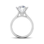9ct White Gold Round Lab Grown Diamond Ring 2
