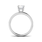 Platinum Emerald Cut Lab Grown Diamond Ring 2