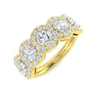 9ct Yellow Gold Round Lab Grown Diamond Ring 1