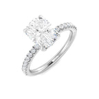 Platinum Cushion Lab Grown Diamond Ring 1