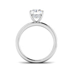 9ct White Gold Radiant Lab Grown Diamond Ring 2