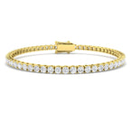9ct Yellow Gold Round Lab Grown Diamond Bracelet 1