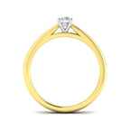 9ct Two Tone Round Lab Grown Diamond Ring 2