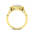 9ct Yellow Gold Round Lab Grown Diamond Ring 2