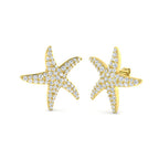 9ct Yellow Gold Round Lab Grown Diamond Earrings 1
