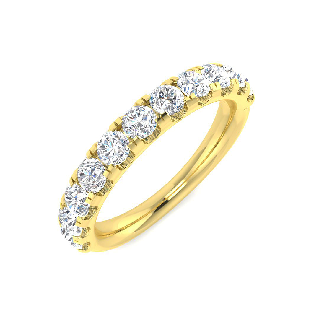 9ct Yellow Gold Round Diamond Ring 1