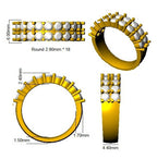 Platinum Round Lab Grown Diamond Ring 2