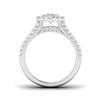 18ct White Gold Oval Lab Grown Diamond Ring 2