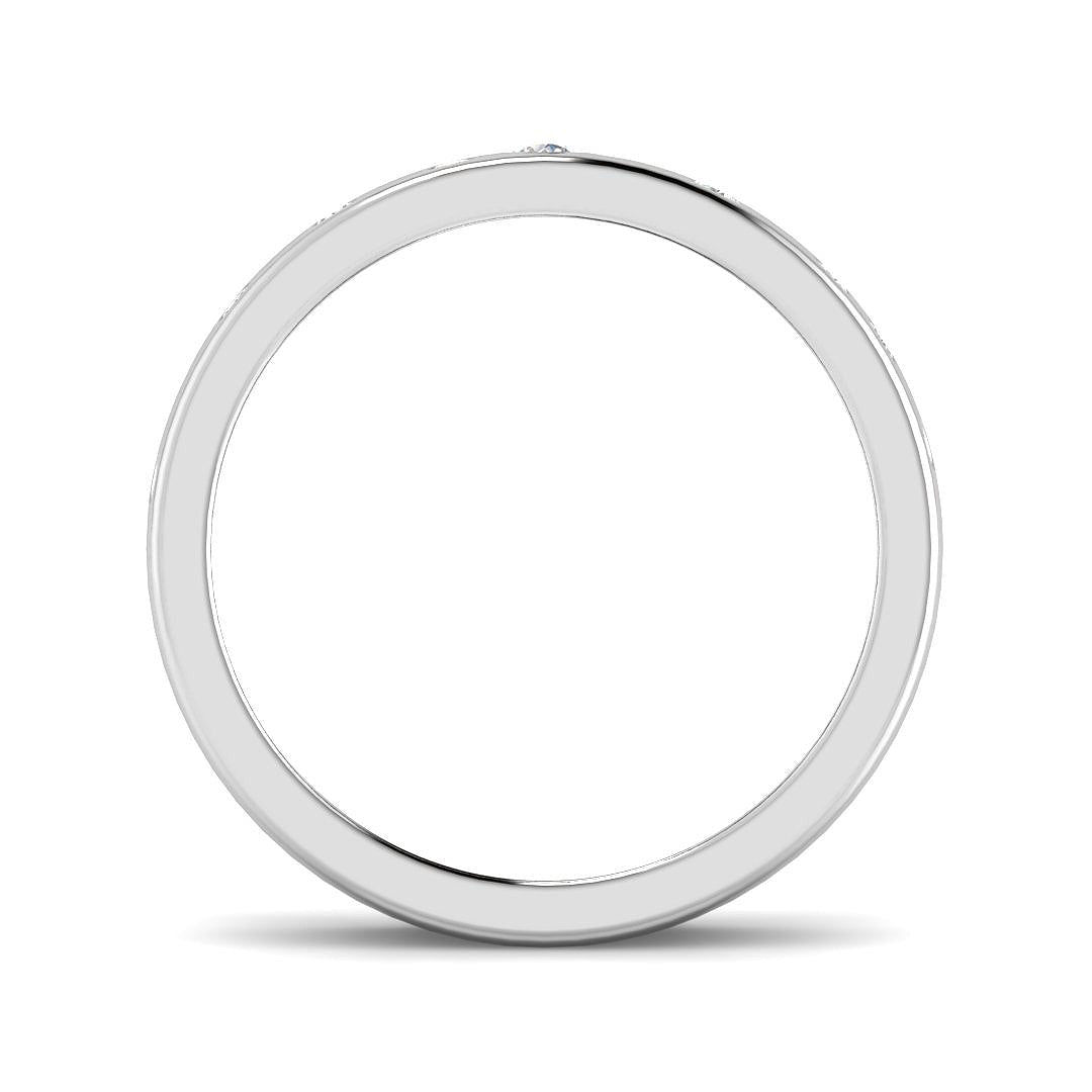 9ct White Gold Round Lab Grown Diamond Ring 2