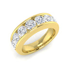9ct Yellow Gold Round Lab Grown Diamond Ring 1