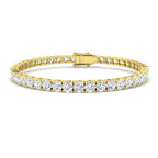 18ct Yellow Gold Round Lab Grown Diamond Bracelet 1