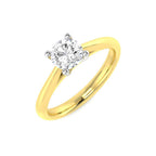 18ct Yellow Gold Round Lab Grown Diamond Ring 1