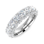 9ct White Gold Round Lab Grown Diamond Ring 1