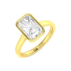 9ct Yellow Gold Cushion Lab Grown Diamond Ring 1