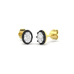 9ct Yellow Gold Oval Lab Grown Diamond Earrings 1