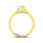 9ct Yellow Gold Cushion Lab Grown Diamond Ring 2