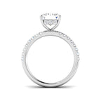 9ct White Gold Emerald Cut Lab Grown Diamond Ring 2