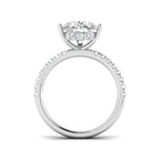 Platinum Pear Lab Grown Diamond Ring 2