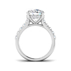 9ct White Gold Round Lab Grown Diamond Ring 2