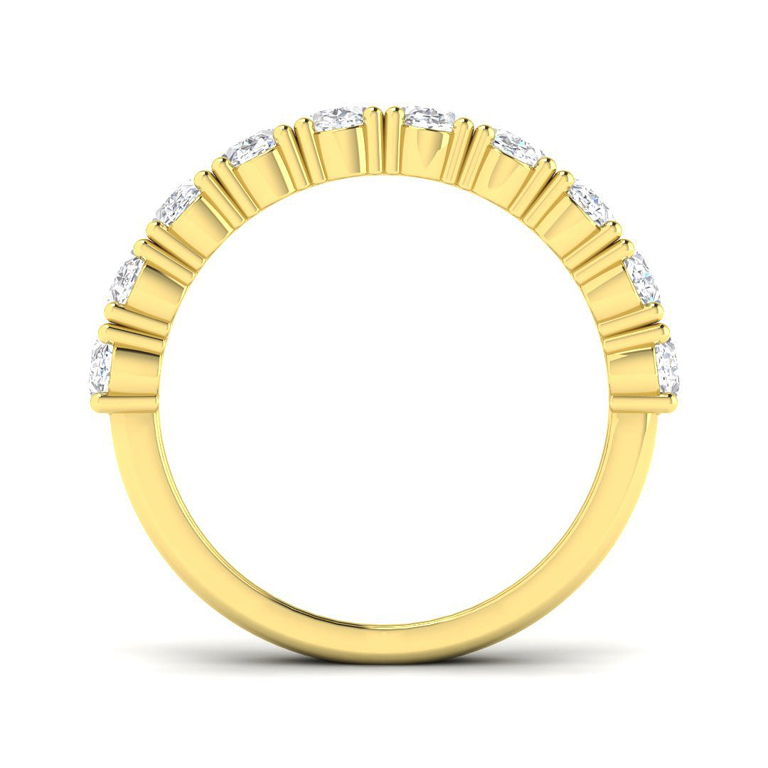 9ct Yellow Gold Oval Lab Grown Diamond Ring 2