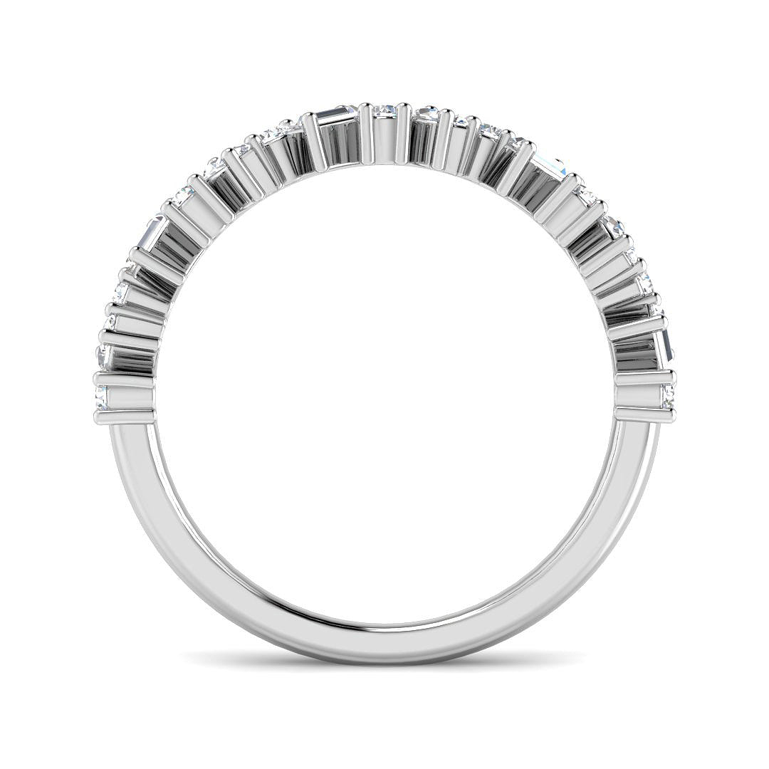 Platinum Baguette and Marquise Diamond Ring 2