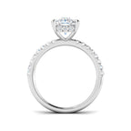 9ct White Gold Cushion Lab Grown Diamond Ring 2