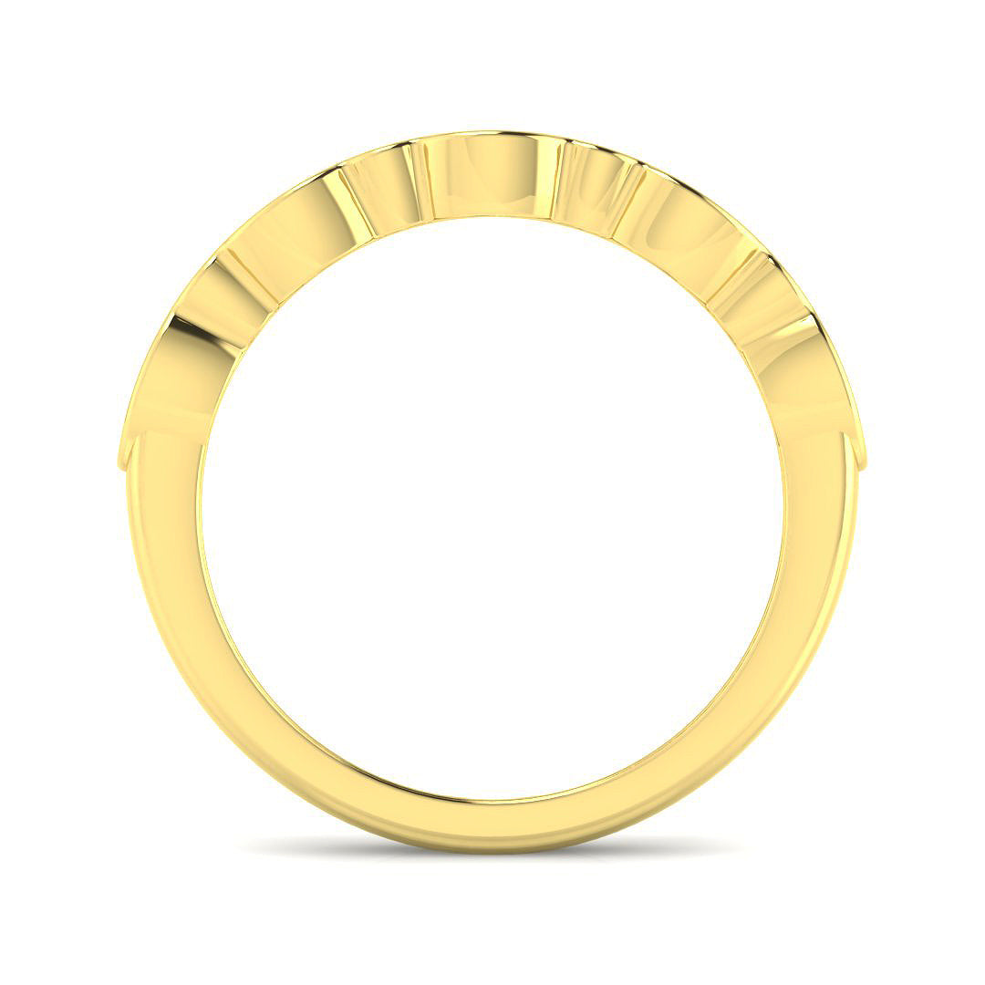 9ct Yellow Gold Oval Lab Grown Diamond Ring 2