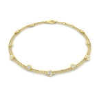 9ct Yellow Gold Round Lab Grown Diamond Bracelet 1