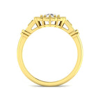 9ct Yellow Gold Cushion Cvd Old Cut Ring 2