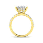 9ct Yellow Gold Pear Lab Grown Diamond Ring 2