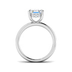 9ct White Gold Radiant Lab Grown Diamond Ring 2