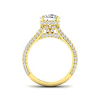 9ct Yellow Gold Round Lab Grown Diamond Ring 2