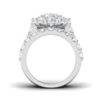 9ct White Gold Pear Lab Grown Diamond Ring 2