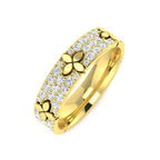9ct Yellow Gold Round Lab Grown Diamond Ring 1