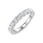 9ct White Gold Round Lab Grown Diamond Ring 1