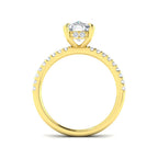 9ct Yellow Gold Cushion Lab Grown Diamond Ring 2