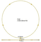 9ct Yellow Gold Oval Lab Grown Diamond Necklace 2