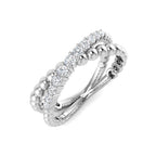 9ct White Gold Round Lab Grown Diamond Ring 1