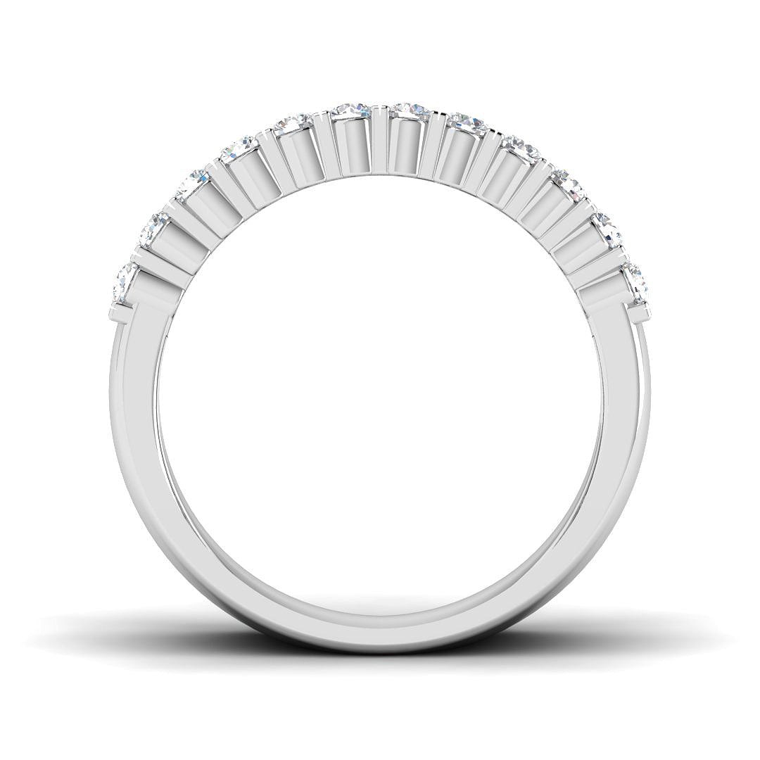 9ct White Gold Round Lab Grown Diamond Ring 2