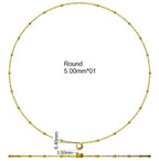 9ct Yellow Gold Round Lab Grown Diamond Necklace 2