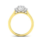 9ct Two Tone MoonCut and Oval Lab Grown Diamond Ring 2