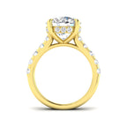 9ct Yellow Gold Round Lab Grown Diamond Ring 2