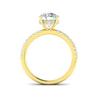 18ct Yellow Gold Round Lab Grown Diamond Ring 2