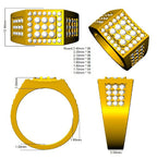 9ct Yellow Gold Round Lab Grown Diamond Ring 3